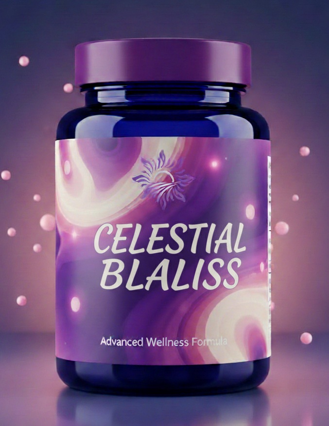 Celestial Blaliss bottle and label in a clean Nordic visual